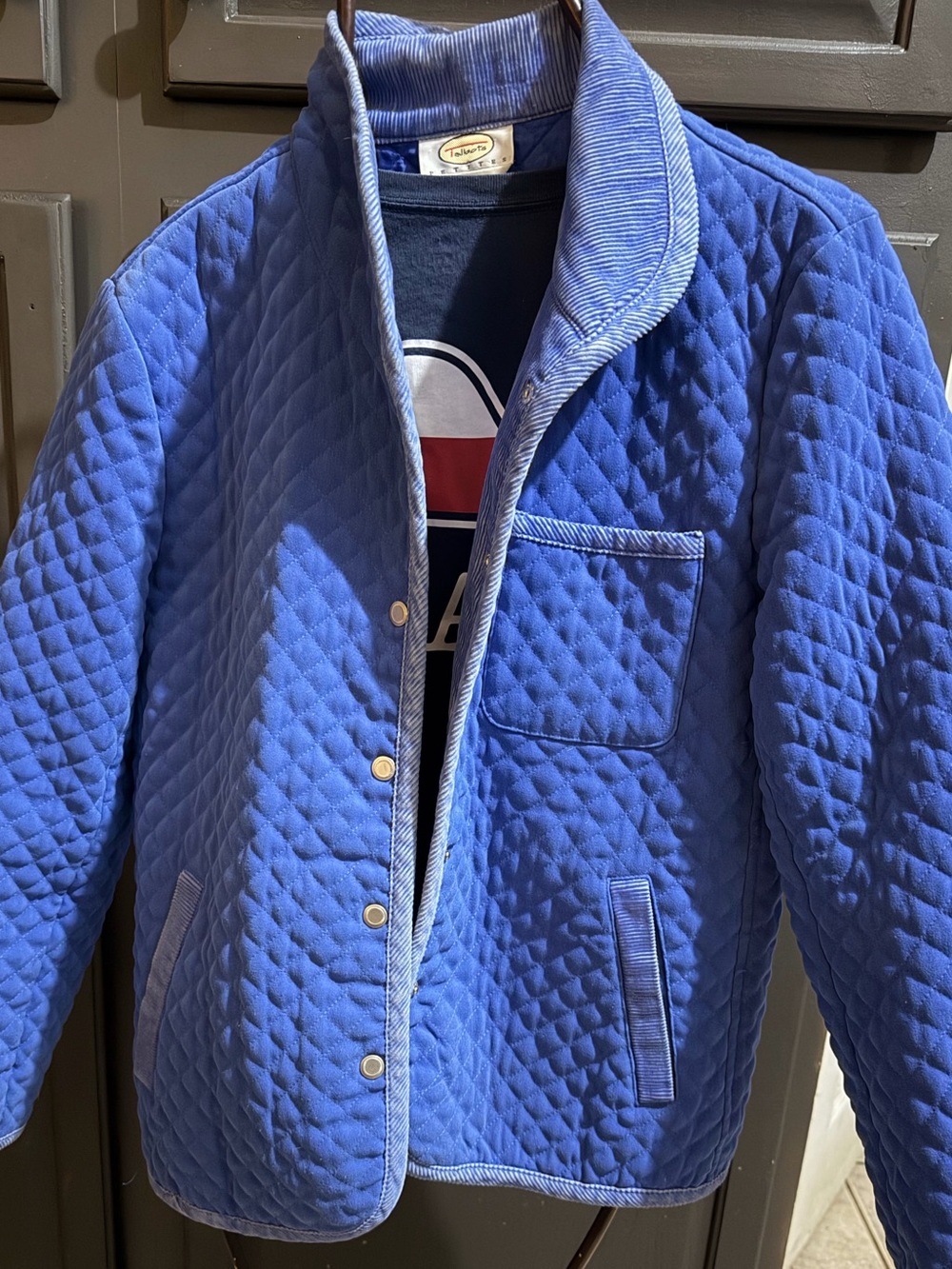 Talbots Women’s Quilted Jacket in Bright Blue Size S